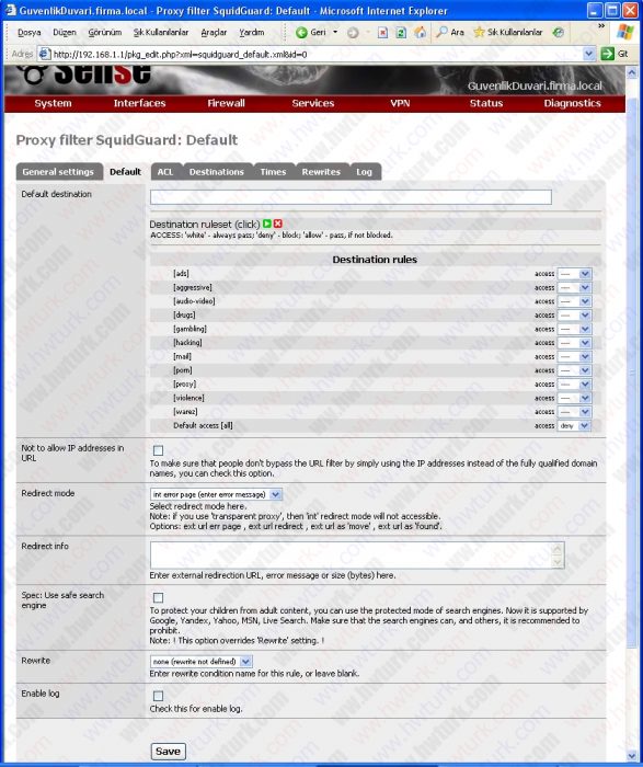 pfsense-icerik-filtreleme-url-filter-kurallar-acl-01 pfsense-icerik-filtreleme-url-filter-kurallar-acl-01