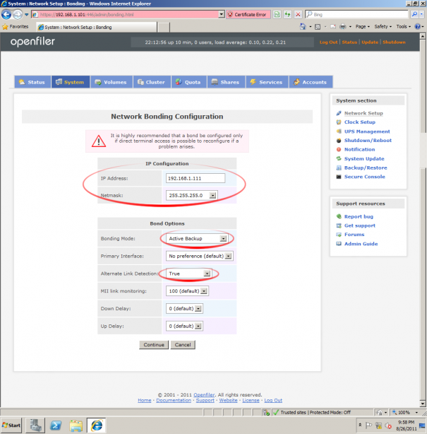 openfiler-network-karti-yedekli-calistirmak-004